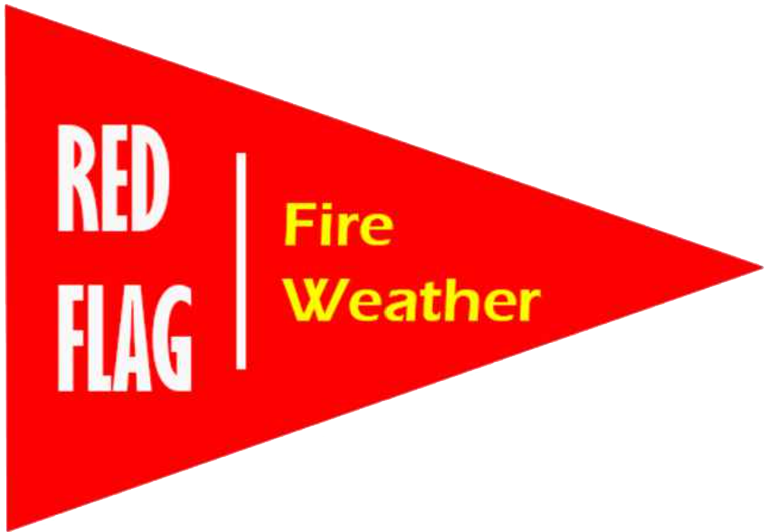 Red Flag Fire Weather Graphic